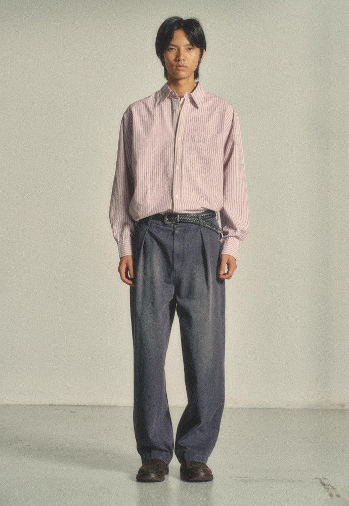 Art if acts - Stripe Shirt (Sunset Pink) product image 2 | TRAB K-Fashion Australia