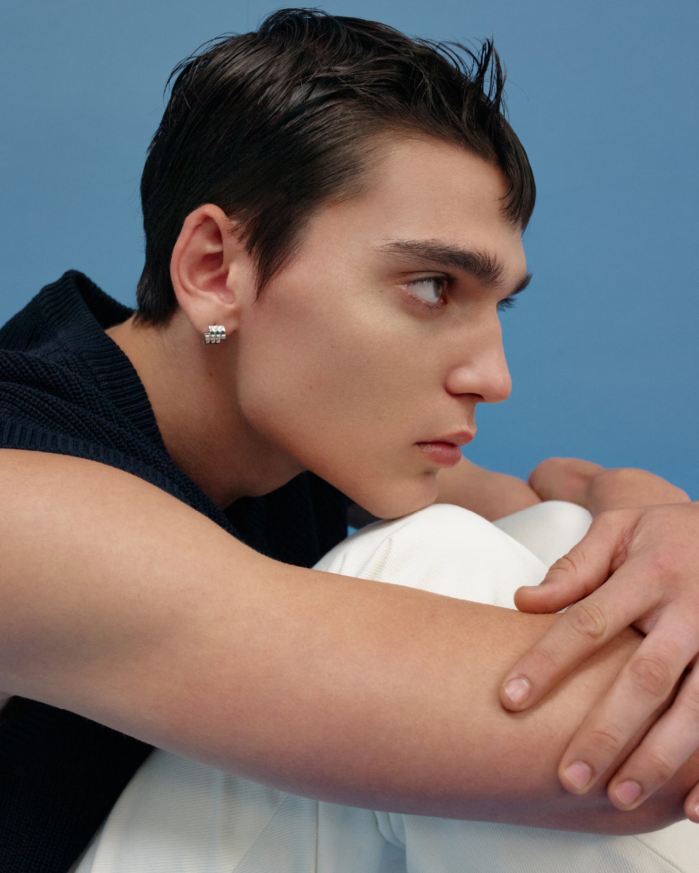 Numbering - Flat Coil Hoop Earrings #4108 product image 2 | TRAB K-Fashion Australia