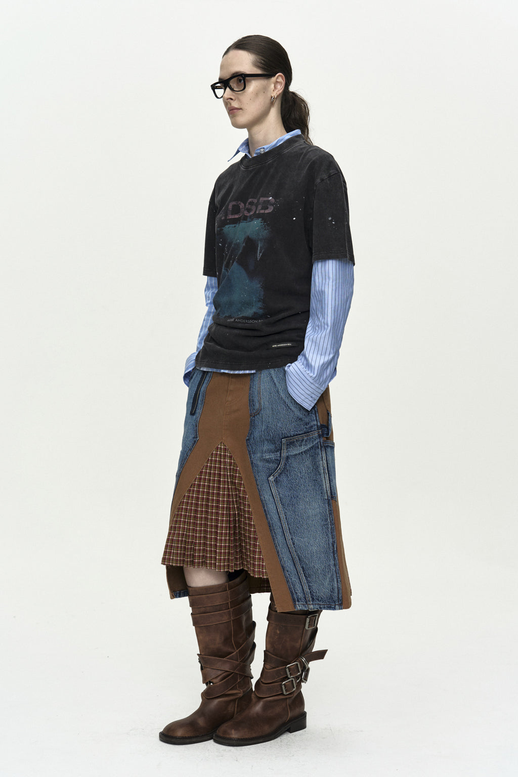 Andersson Bell - [Pre-Order – Ships May 11] Unisex Whale Printed T-Shirt (Charcoal) product image 3 | TRAB K-Fashion Australia