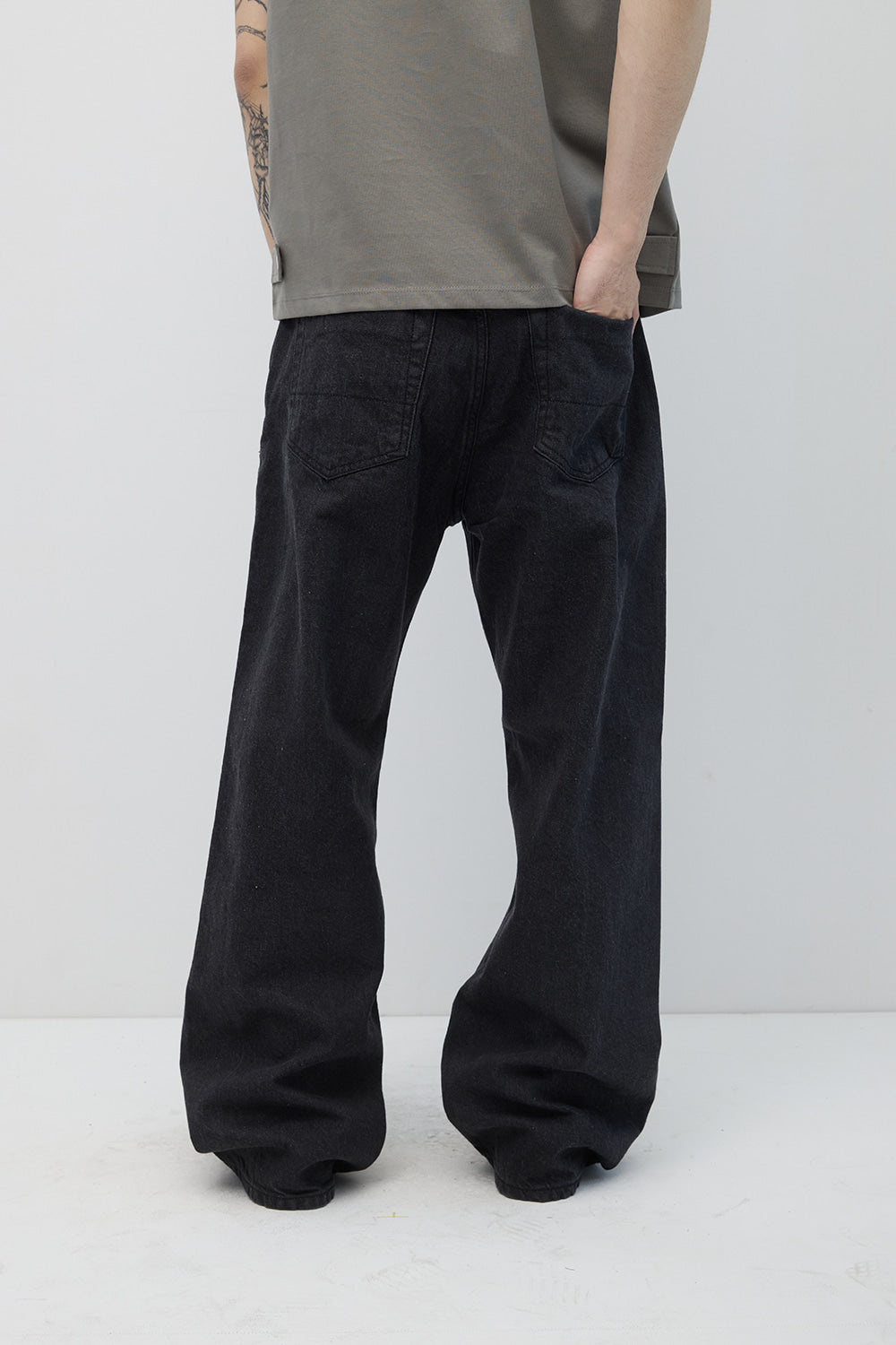 Hatchingroom - Regular Selvedge Jeans (Dark Grey) product image 12 | TRAB K-Fashion Australia