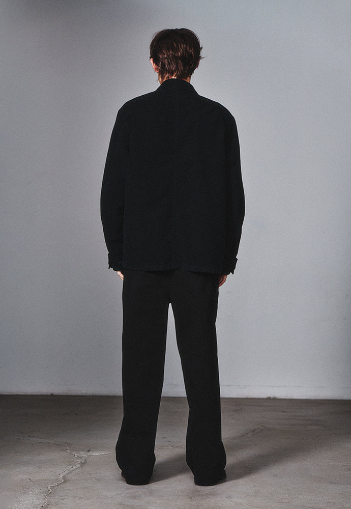 Art if acts - Washed Moleskin French Work Jacket (Faded Black) product image 4 | TRAB K-Fashion Australia