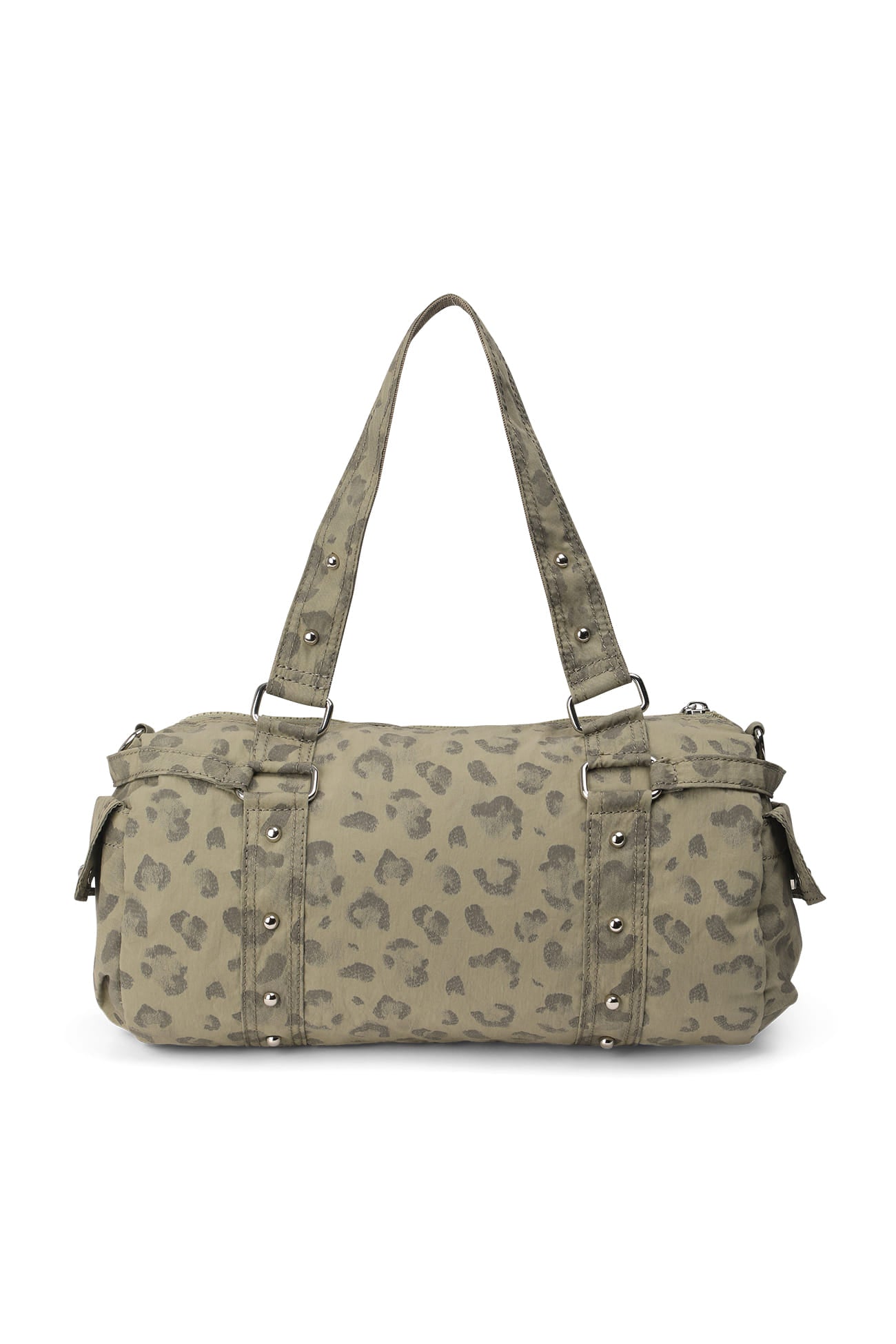 Deinet - Logo Leopard Duffle Mini Bag (Khaki) product image 5 | TRAB K-Fashion Australia