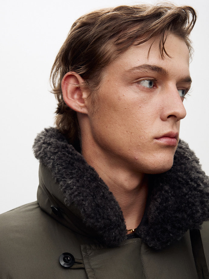 Tonywack - Shearling Collar Puffer Blouson (Olive) product image 10 | TRAB K-Fashion Australia