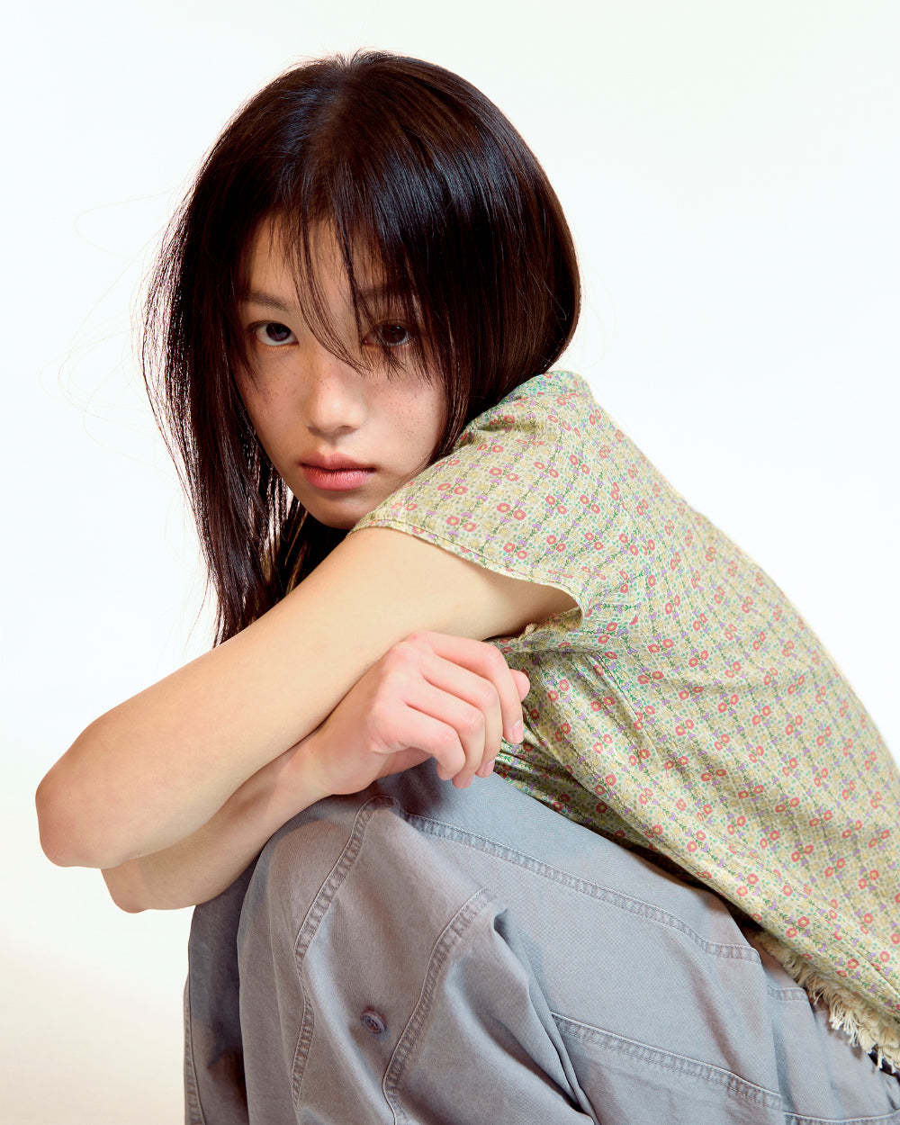 Coyseio - Washed Button Tab Pants (Grey) product image 4 | TRAB K-Fashion Australia