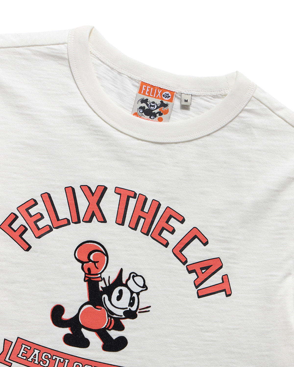 Eastlogue - Punch Out Felix Volume Printing T-shirts (Off White) product image 3 | TRAB K-Fashion Australia