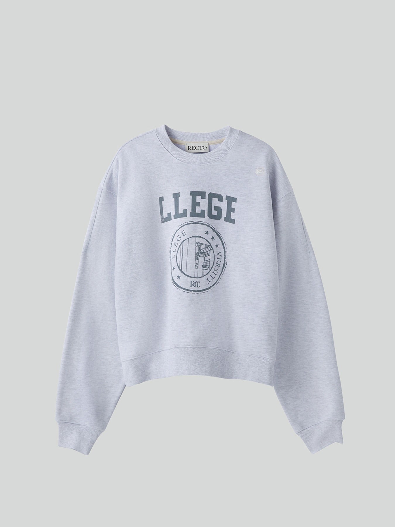 Recto - Llege Logo Sweatshirt (Melange Grey) product image 1 | TRAB K-Fashion Australia