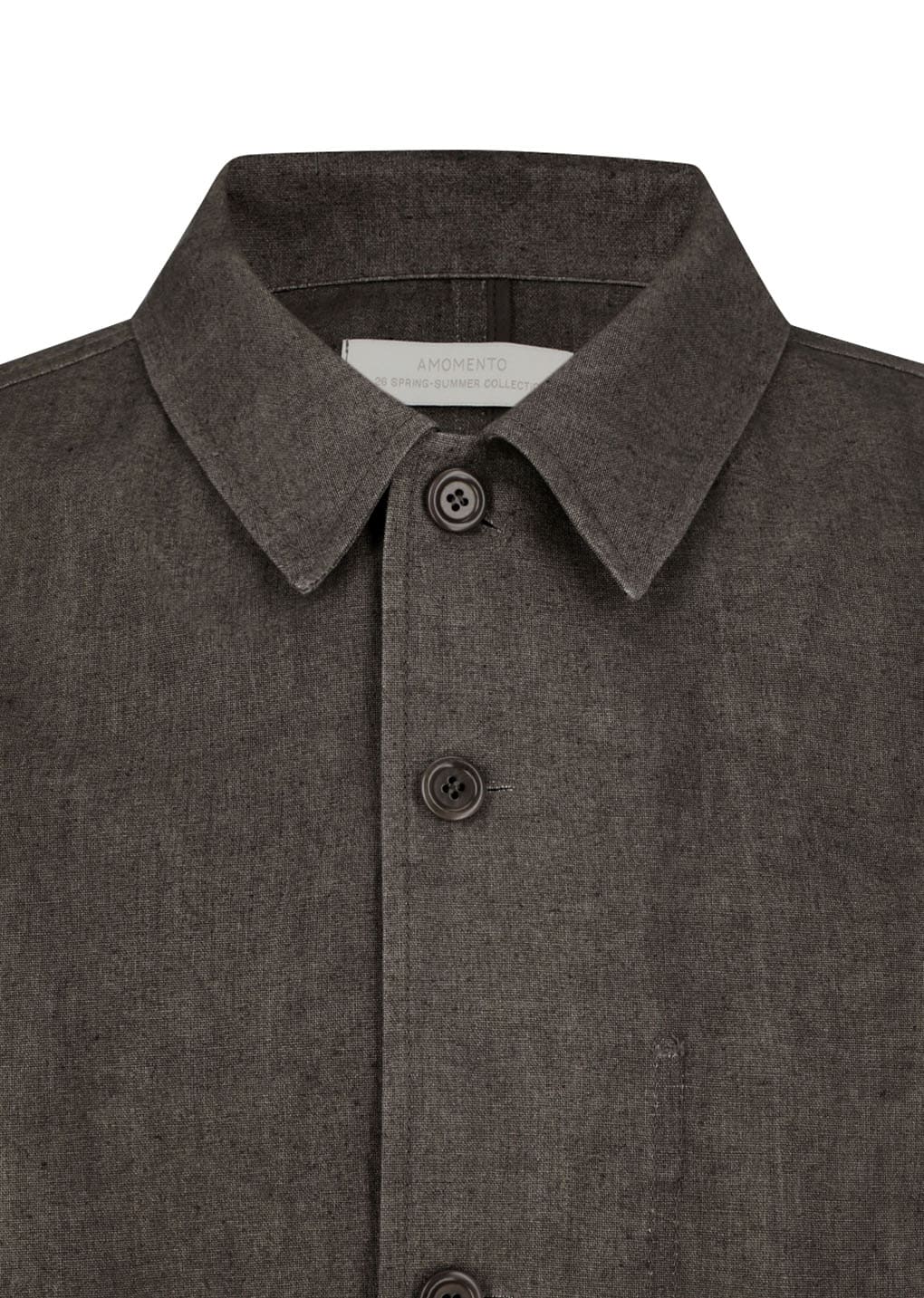 Amomento - Linen Pocket Jacket (Brown) product image 8 | TRAB K-Fashion Australia