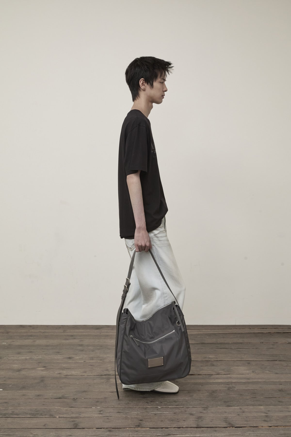 Matin Kim - Stamp Logo Graphic Oversize Top (Black) product image 9 | TRAB K-Fashion Australia