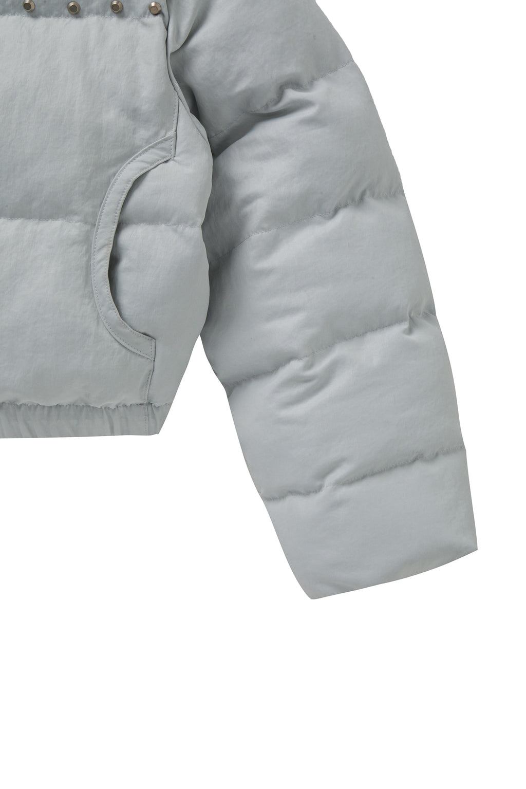 Deinet - Stud Wellon Hood Padded Jumper (Silver) product image 5 | TRAB K-Fashion Australia