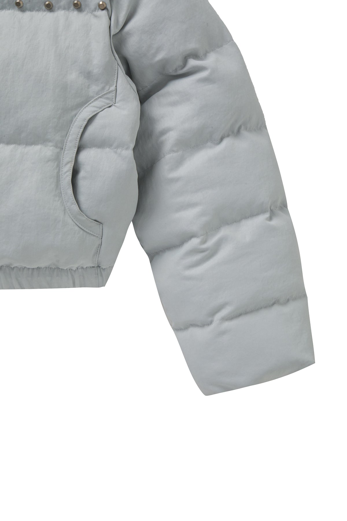 Deinet - Stud Wellon Hood Padded Jumper (Silver) product image 5 | TRAB K-Fashion Australia