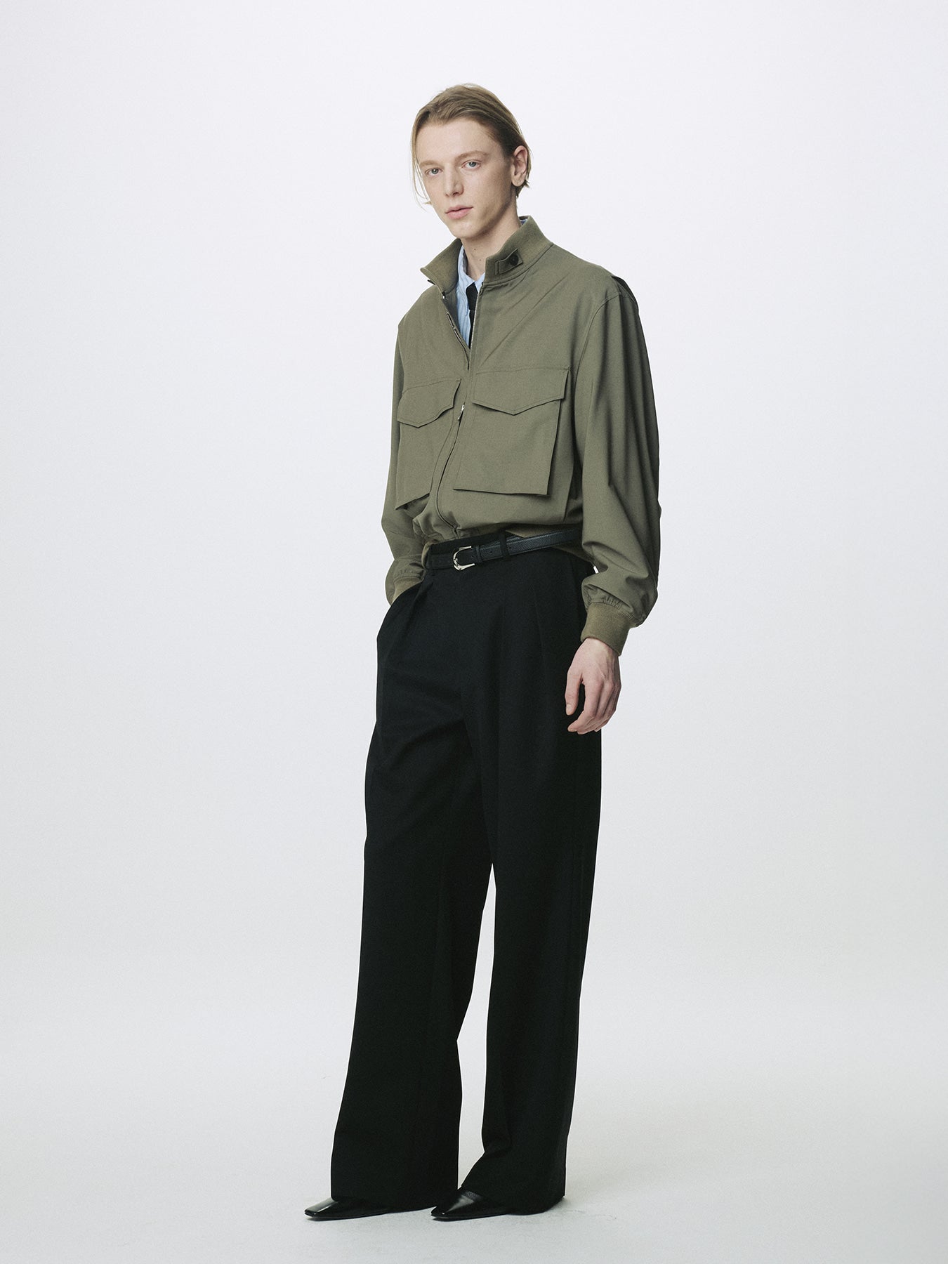 Tonywack - Wool Double-Pleated Wide Trousers (Black) product image 5 | TRAB K-Fashion Australia