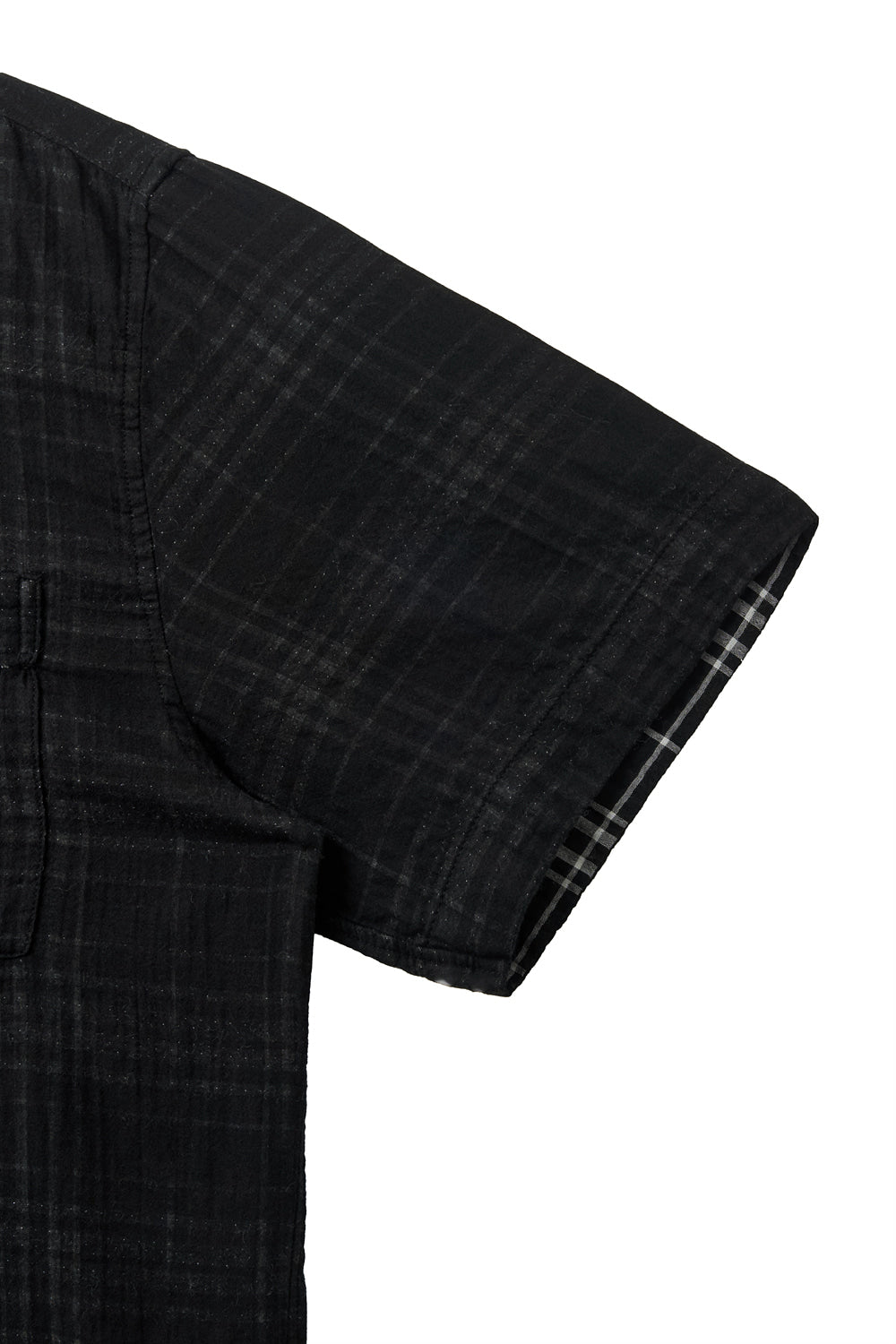 Hatchingroom - Shadow Check Shirt Tartan Check (Black) product image 5 | TRAB K-Fashion Australia