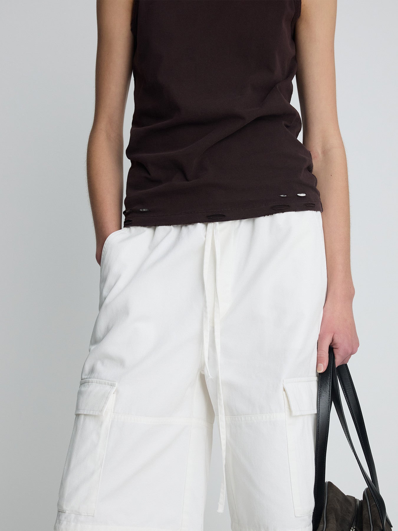 Tonywack - Hand-Distressed Regural Tank Top (Burnt Marron) product image 3 | TRAB K-Fashion Australia