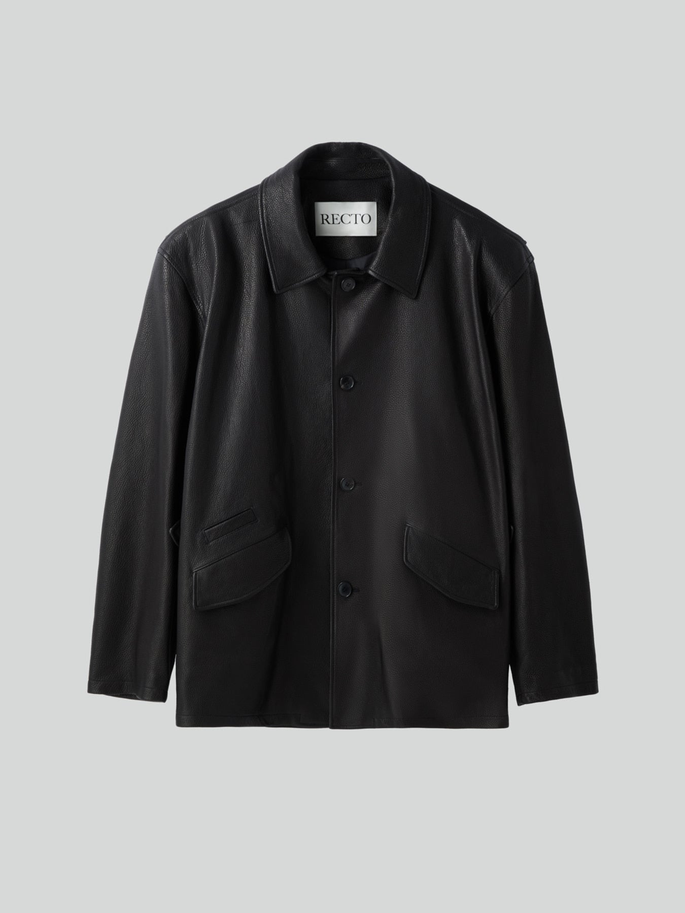Recto - Vintage Leather Chore Jacket (Black) product image 6 | TRAB K-Fashion Australia