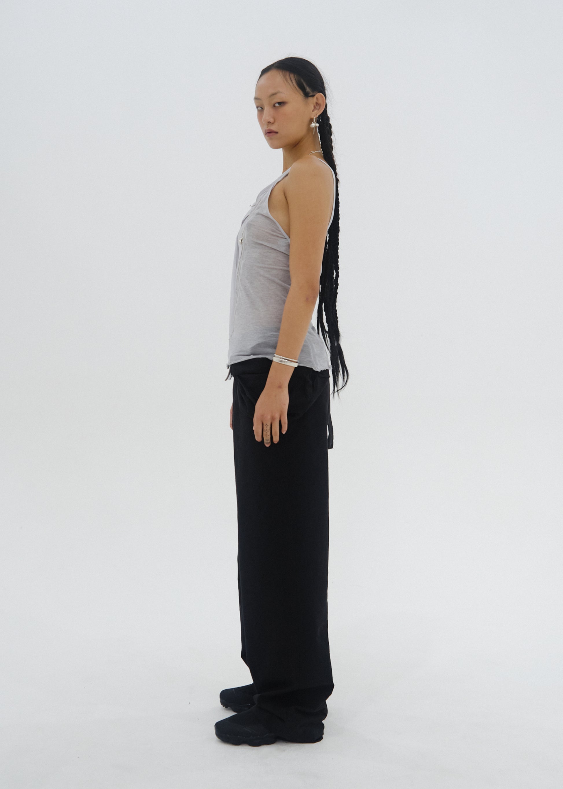 Hyein Seo - Beaded Strap Top (Ash Grey) product image 4 | TRAB K-Fashion Australia