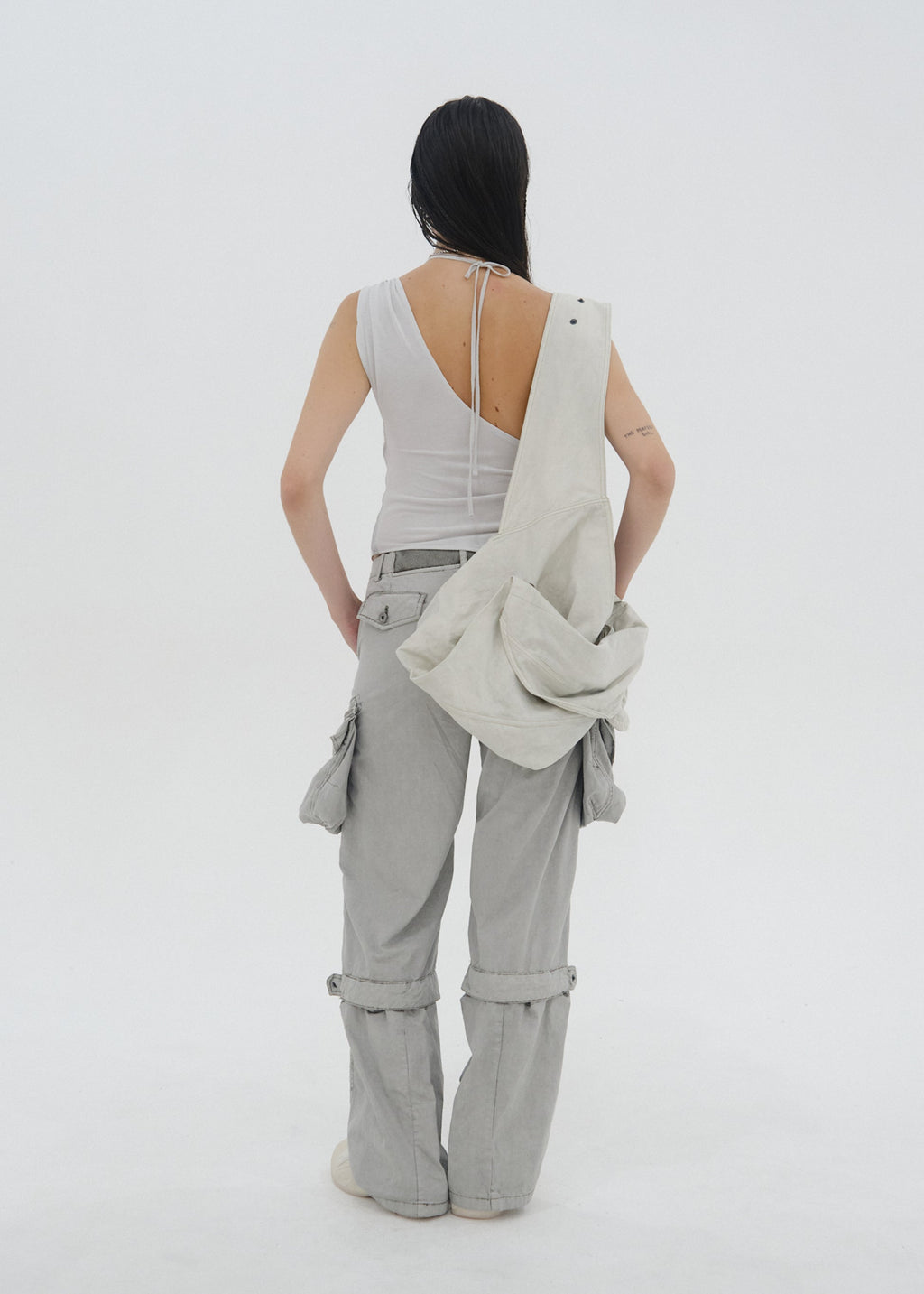 Hyein Seo - Tied Slip Top (Mist Grey) product image 4 | TRAB K-Fashion Australia
