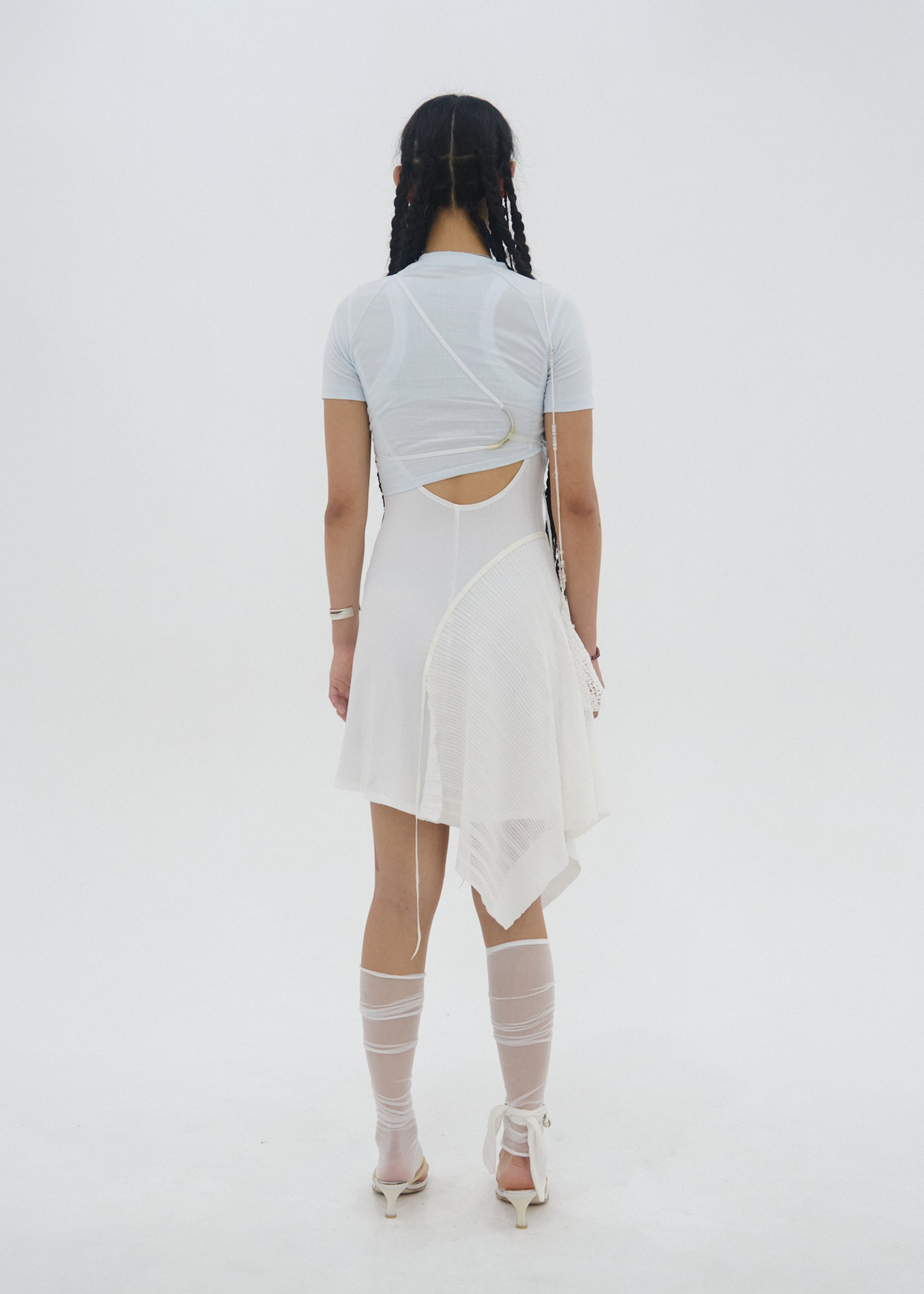 Hyein Seo - Hemstitch Crop Top (Sky Blue) product image 4 | TRAB K-Fashion Australia