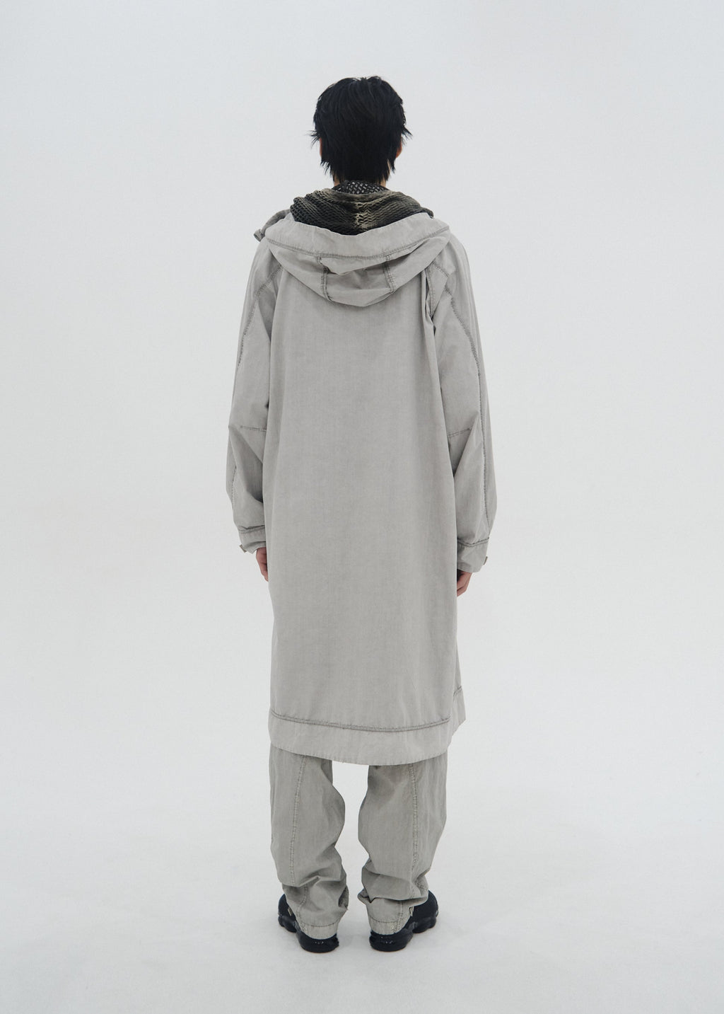 Hyein Seo - Reversed Coat (Moon Grey) product image 4 | TRAB K-Fashion Australia