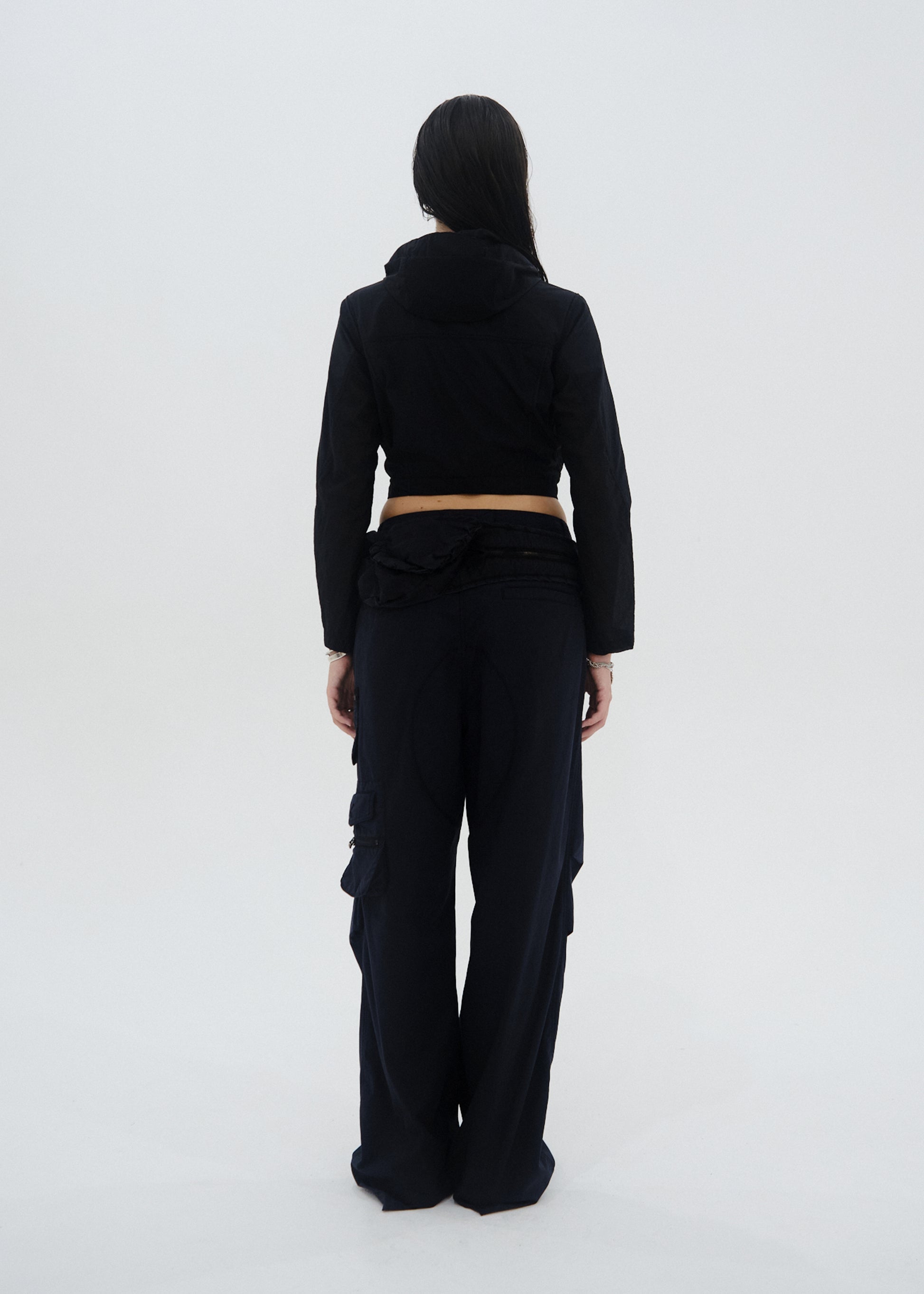 Hyein Seo - Paneled Crop Jacket (Black) product image 4 | TRAB K-Fashion Australia