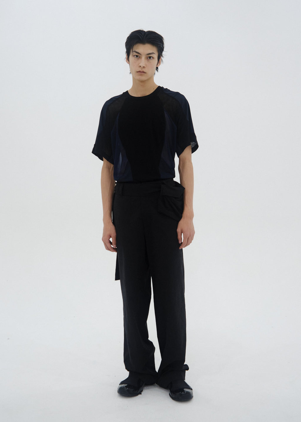 Hyein Seo - Paneled T-Shirt (Black) product image 4 | TRAB K-Fashion Australia