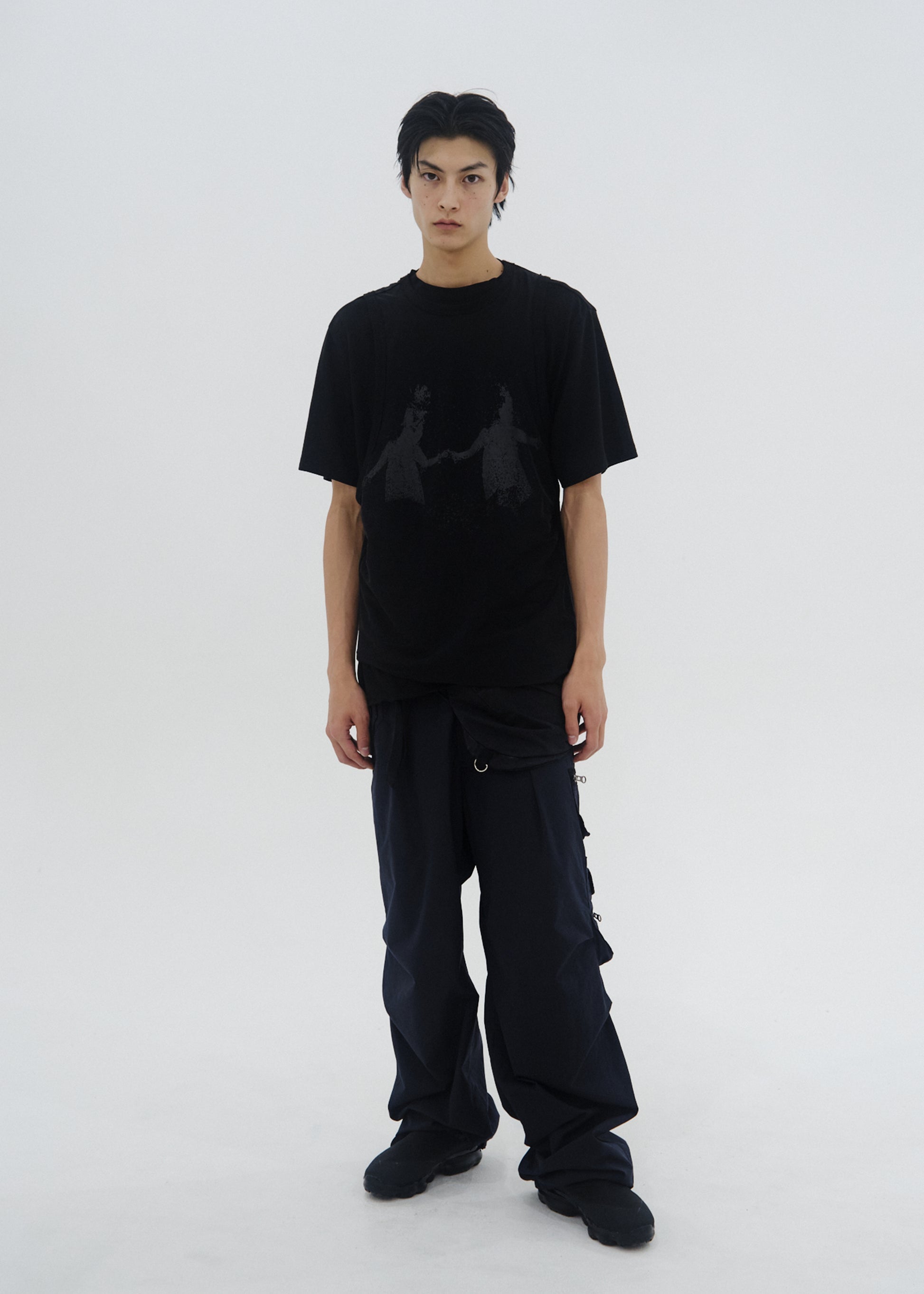 Hyein Seo - Double Layer T-Shirt (Black) product image 4 | TRAB K-Fashion Australia