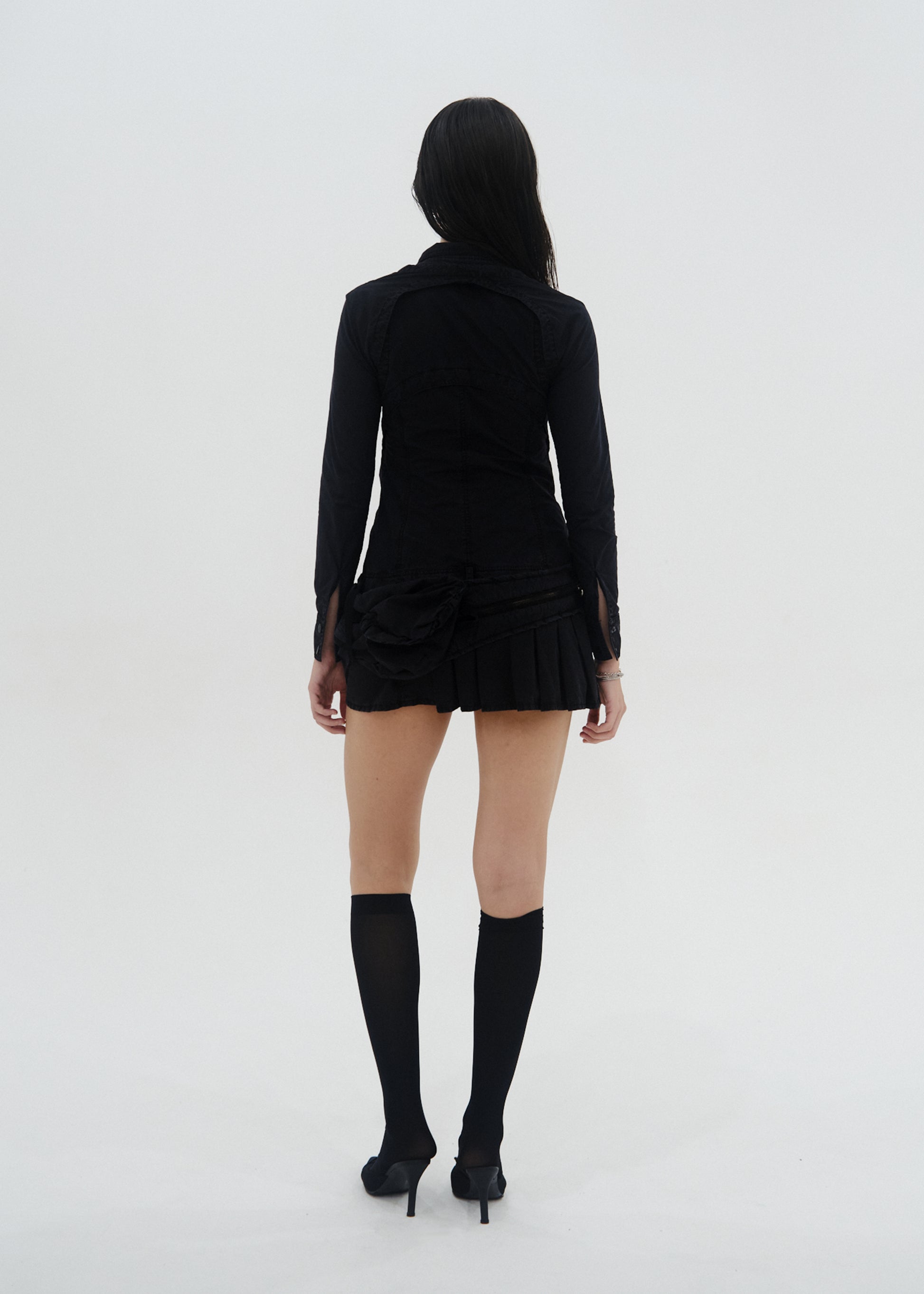 Hyein Seo - Convertible Dress w/ Waist Bag (Black) product image 4 | TRAB K-Fashion Australia