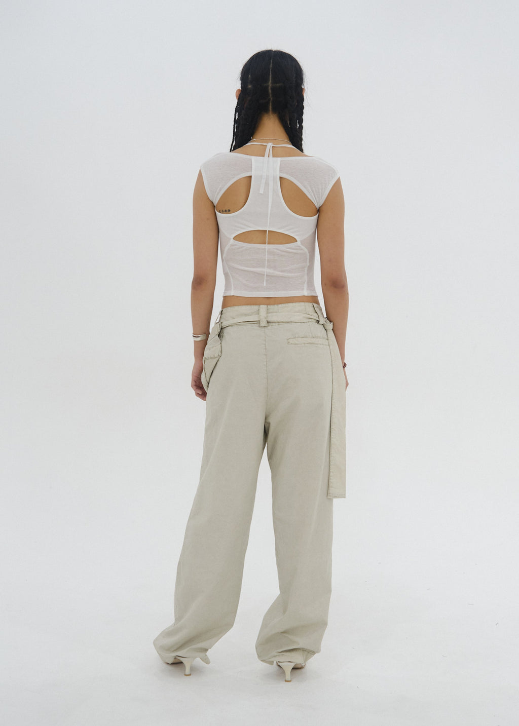 Hyein Seo - Layered Slash Top (White) product image 4 | TRAB K-Fashion Australia