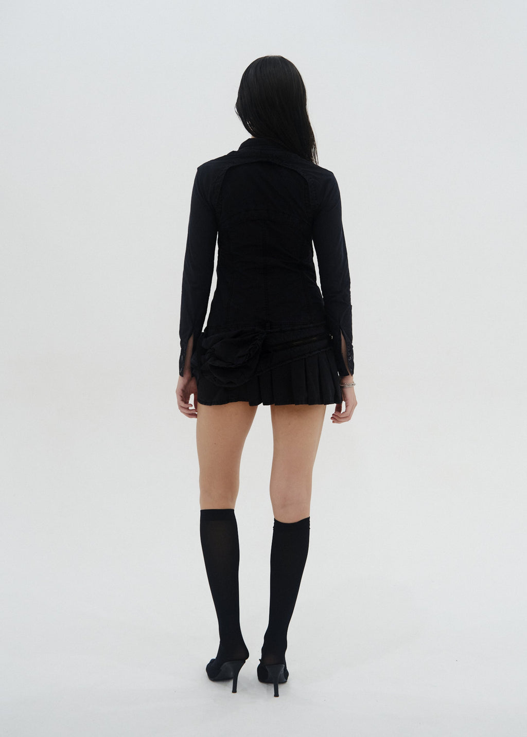 Hyein Seo - Convertible Dress w/ Waist Bag (Black) product image 4 | TRAB K-Fashion Australia