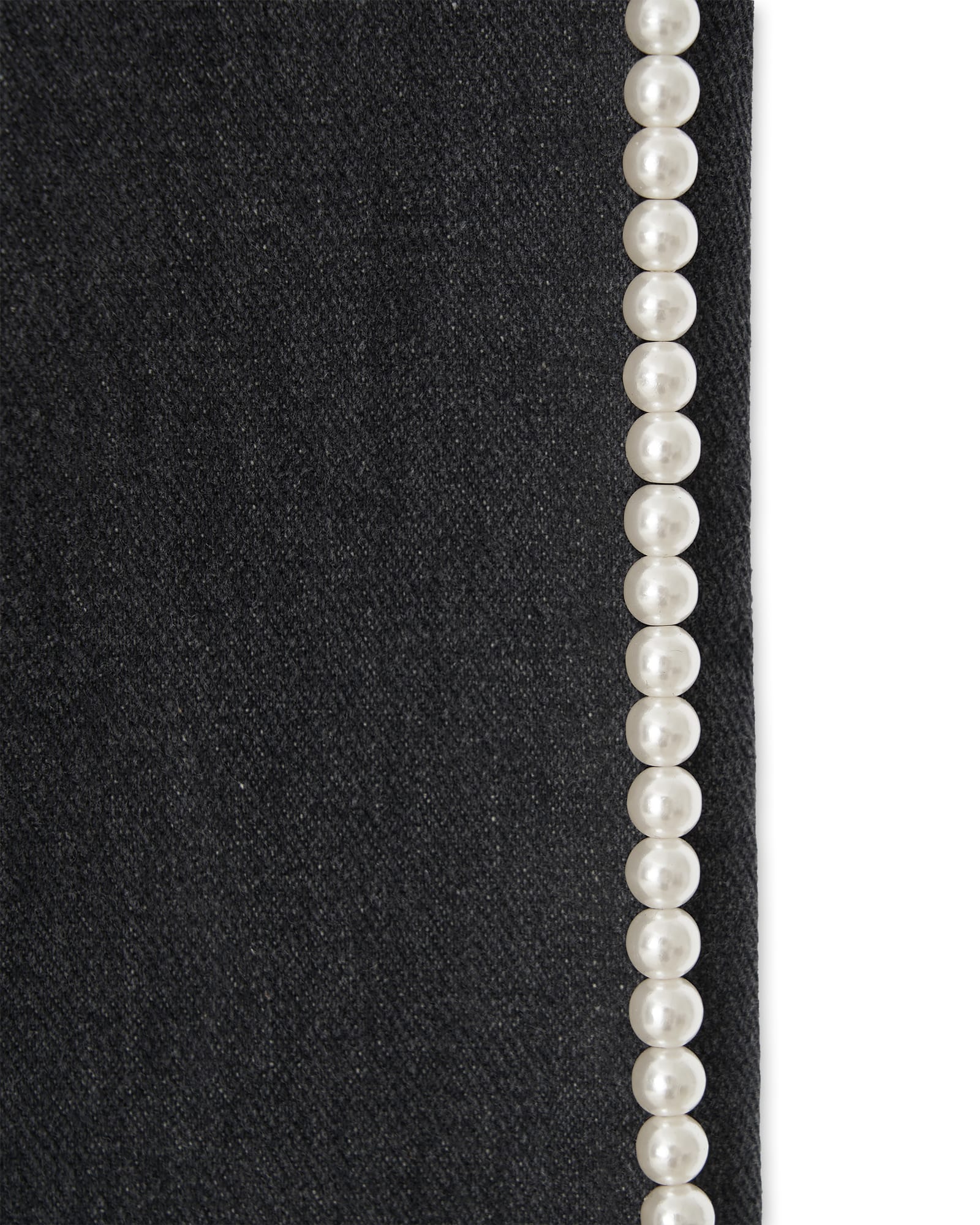 Kimhe Kim - Pearl Embellished Flare Jeans (Black) product image 9 | TRAB K-Fashion Australia