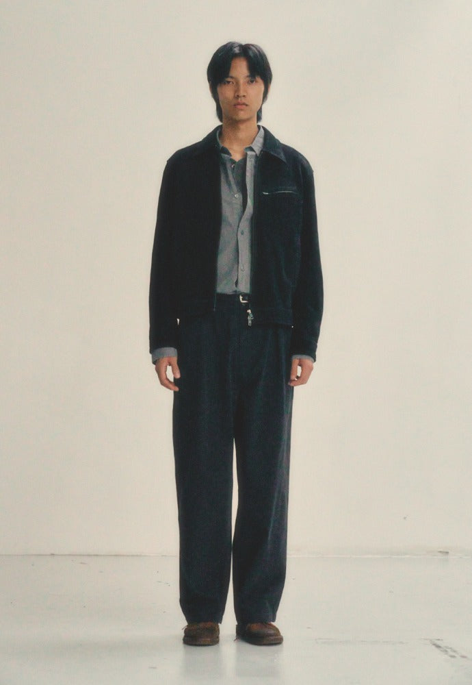 Art if acts - Washed Suede Detroit Work Jacket (Black) product image 1 | TRAB K-Fashion Australia