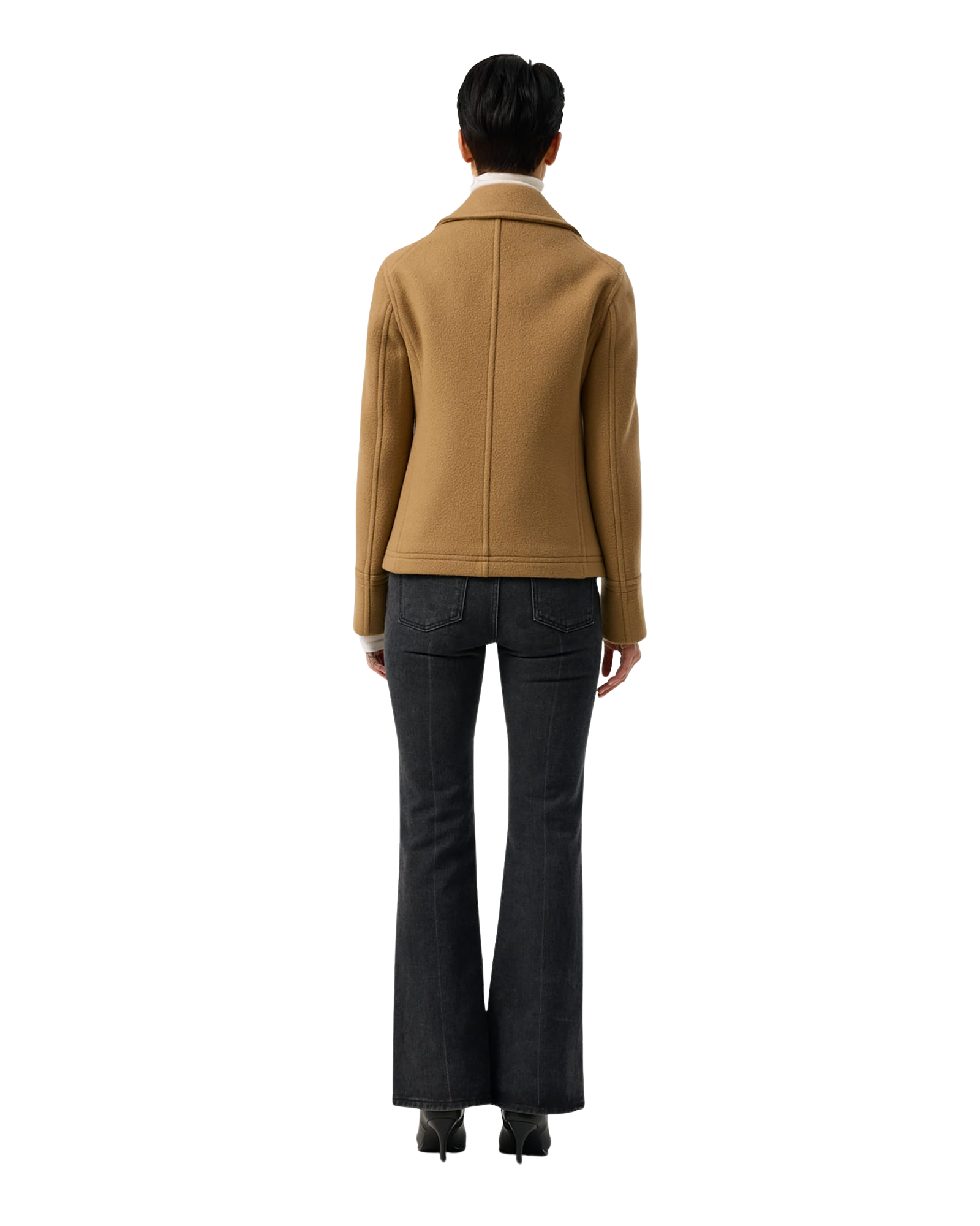 Kimhe Kim - Classic Pea Coat (Beige) product image 5 | TRAB K-Fashion Australia