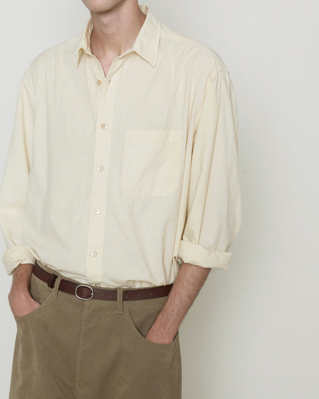 Brownyard - Washed Shirt (Light Yellow) product image 3 | TRAB K-Fashion Australia
