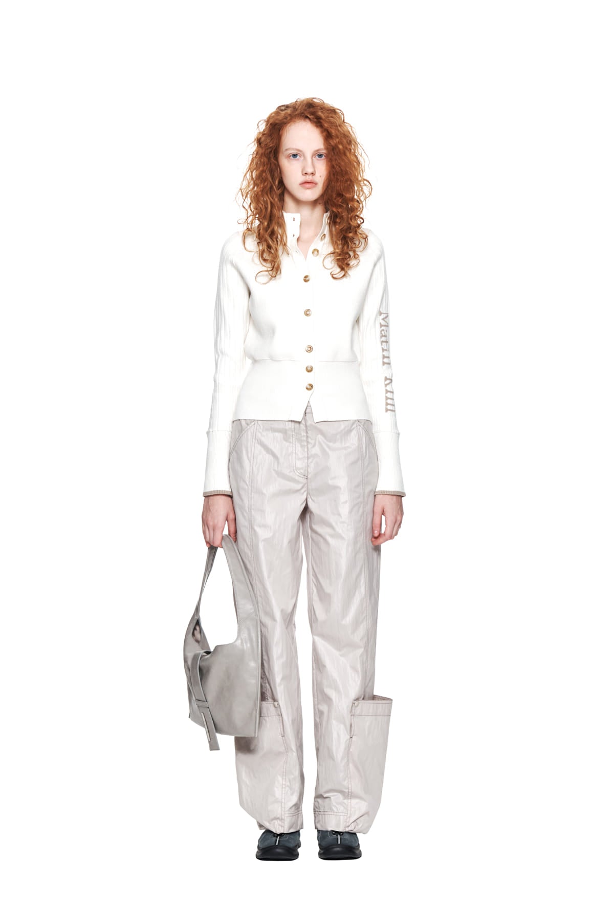 Matin Kim - Loose Pocket Nylon Pants (Beige) product image 5 | TRAB K-Fashion Australia