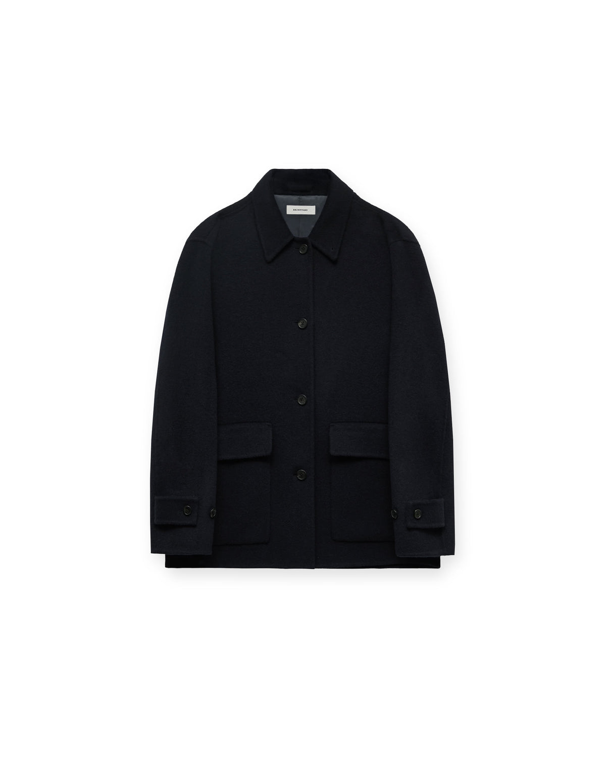 Brownyard - Handmade Half Coat (Dark Navy) product image 4 | TRAB K-Fashion Australia