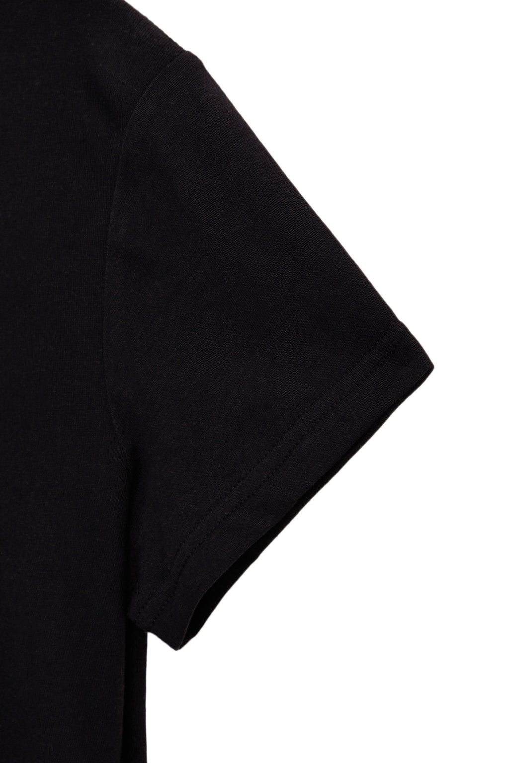 Matin Kim - Stamp Logo Graphic Crop Top (Black) product image 5 | TRAB K-Fashion Australia