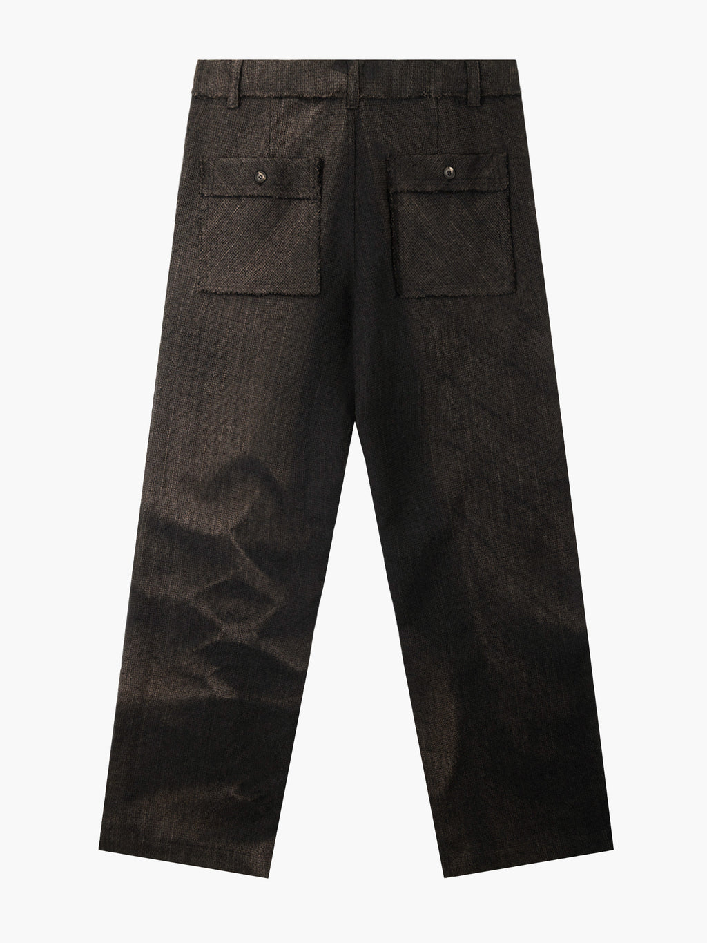 Jiyong Kim - Sun-Bleached Raw-Edge Straight Trousers (Black) product image 9 | TRAB K-Fashion Australia