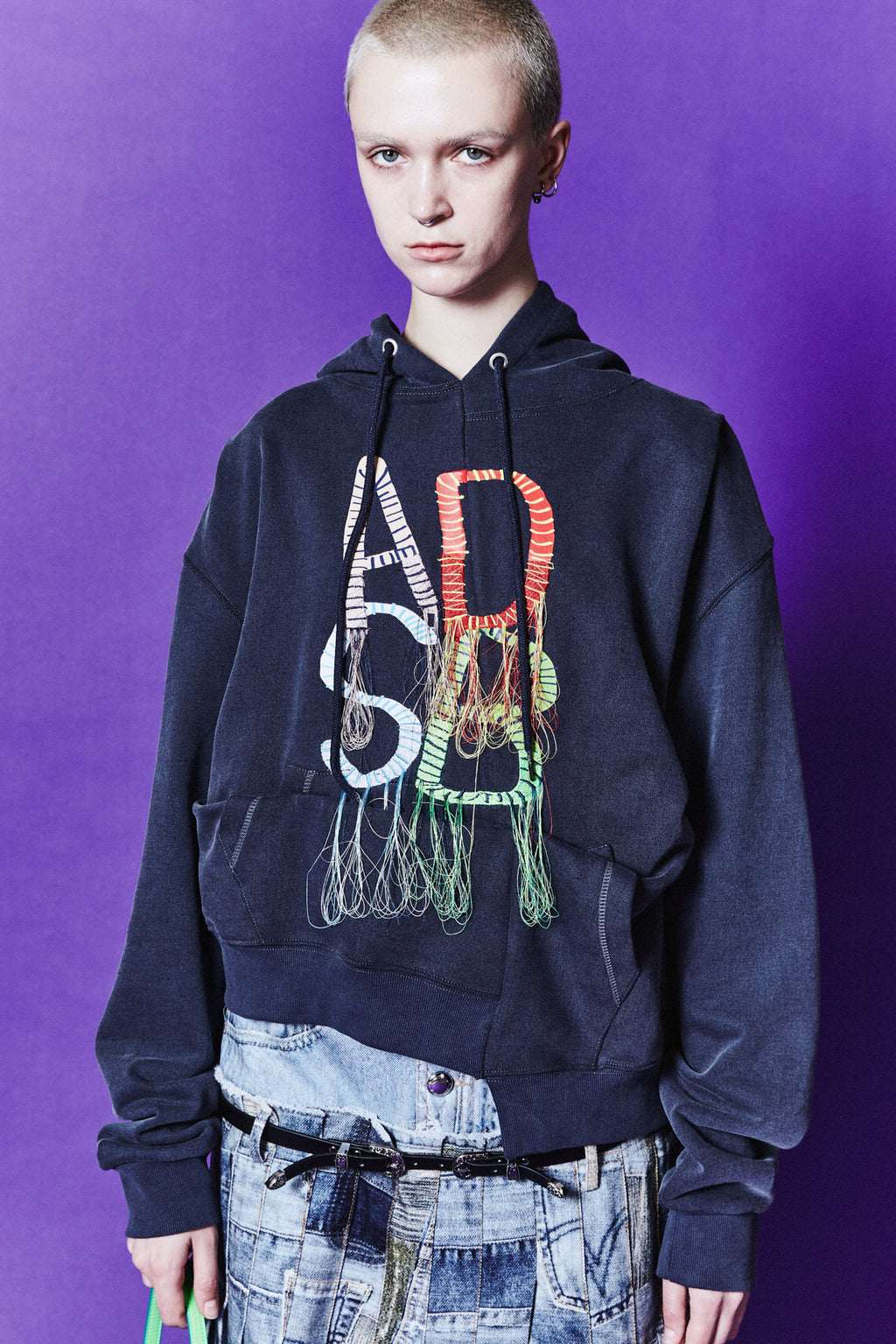 Andersson Bell - (essential) Unisex Rework Adsb Caterpillar Hoodie (Navy) product image 3 | TRAB K-Fashion Australia