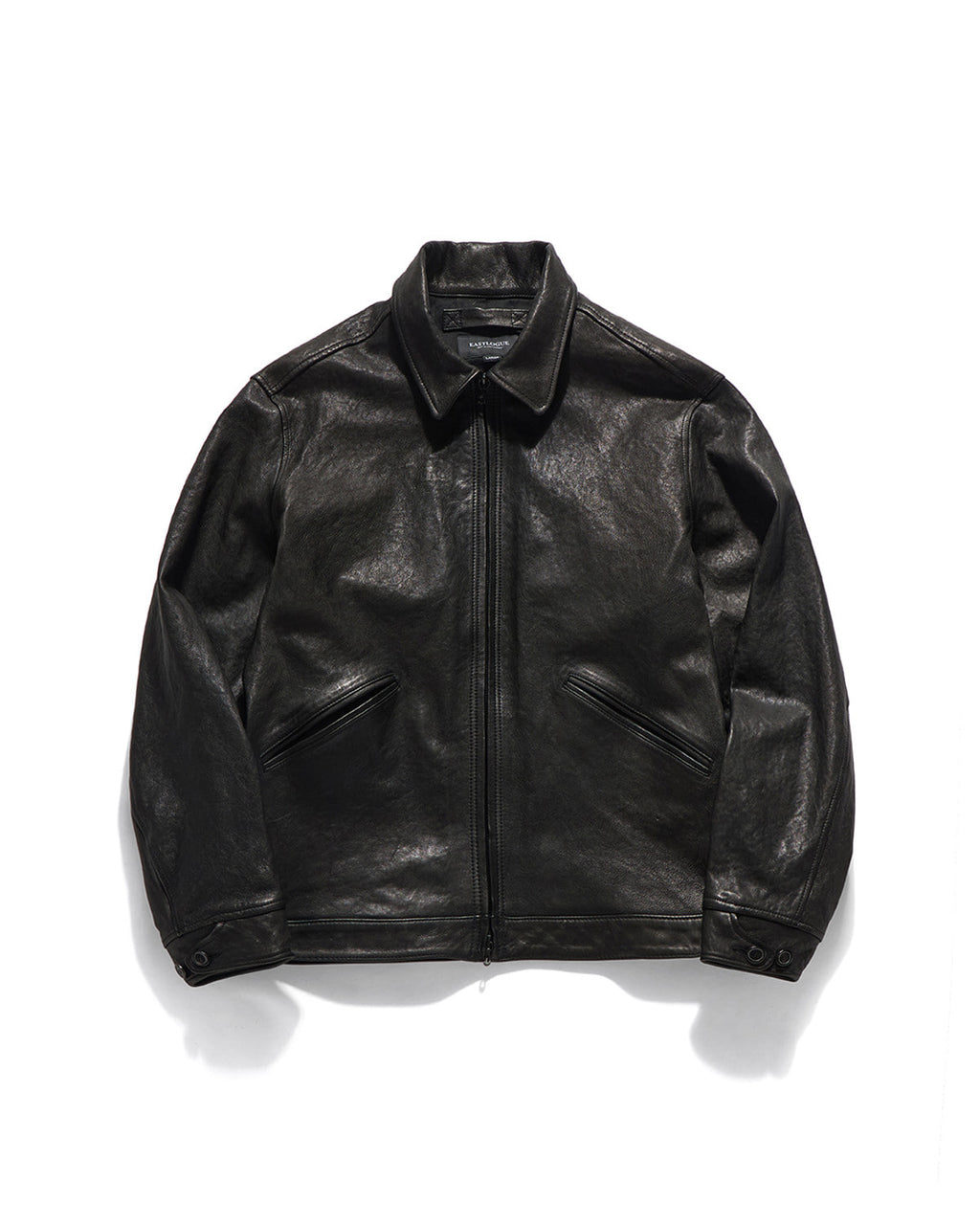 Eastlogue - Sporting Leather Jacket (Black) product image 1 | TRAB K-Fashion Australia