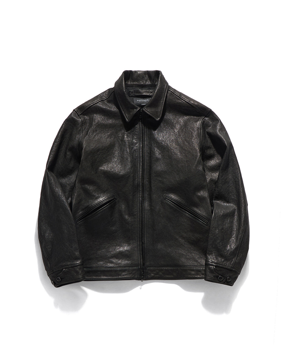 Eastlogue - Sporting Leather Jacket (Black) product image 1 | TRAB K-Fashion Australia