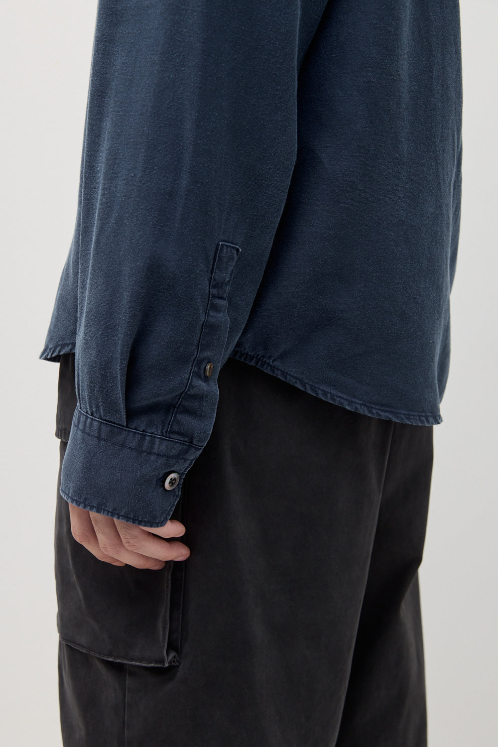 Hatchingroom - Zip Shirt (Bleached Navy) product image 10 | TRAB K-Fashion Australia