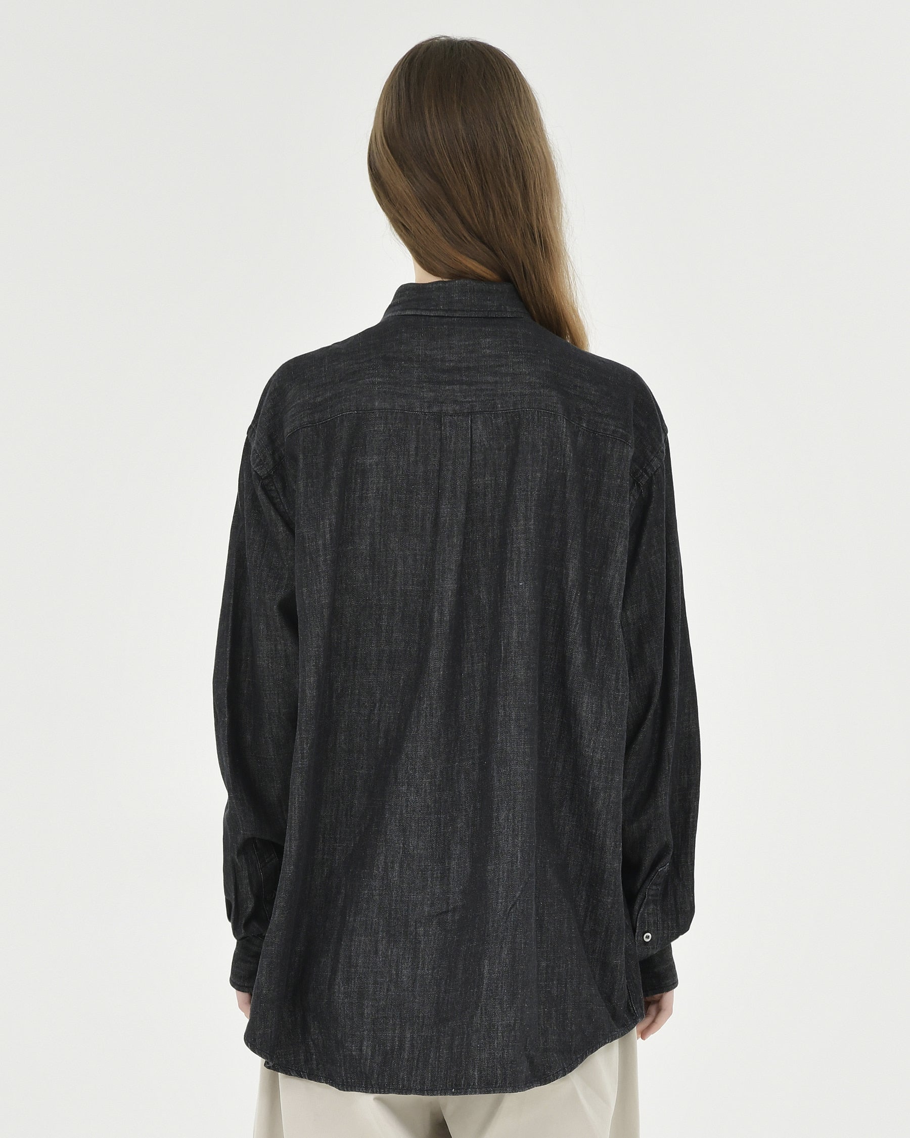 Brownyard - Button Down Denim Shirt (Black) product image 2 | TRAB K-Fashion Australia