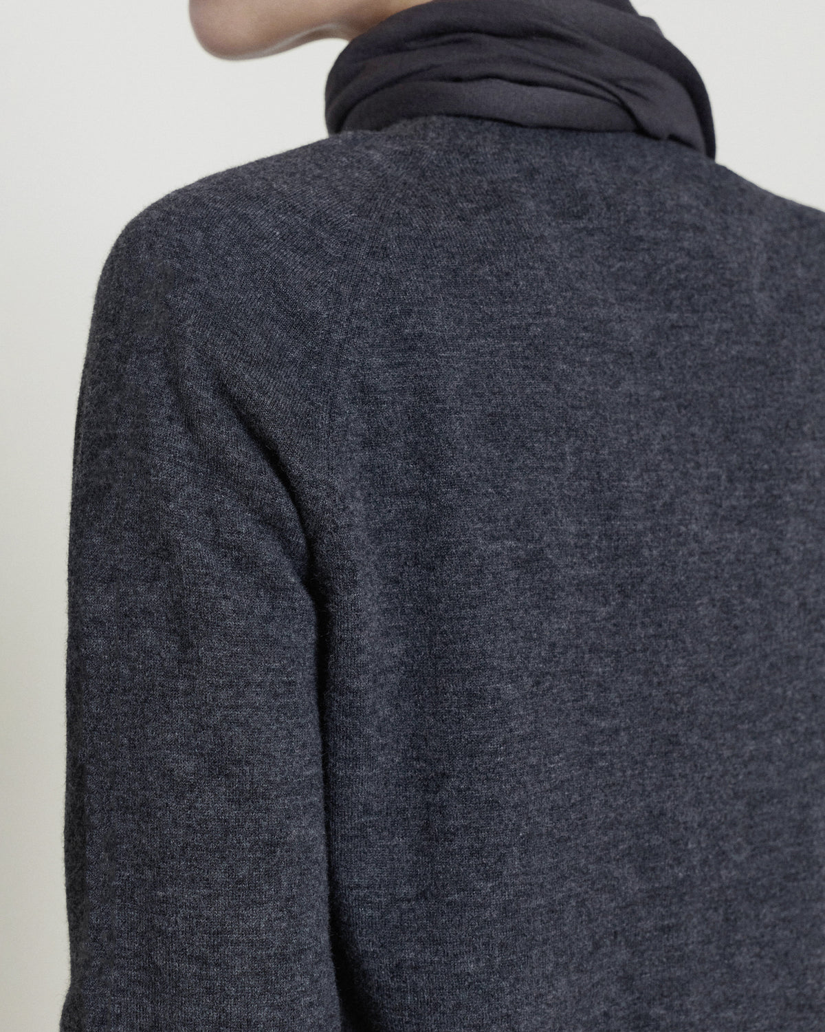 Brownyard - Super Fine Bound Neck Knit (Charcoal) product image 3 | TRAB K-Fashion Australia