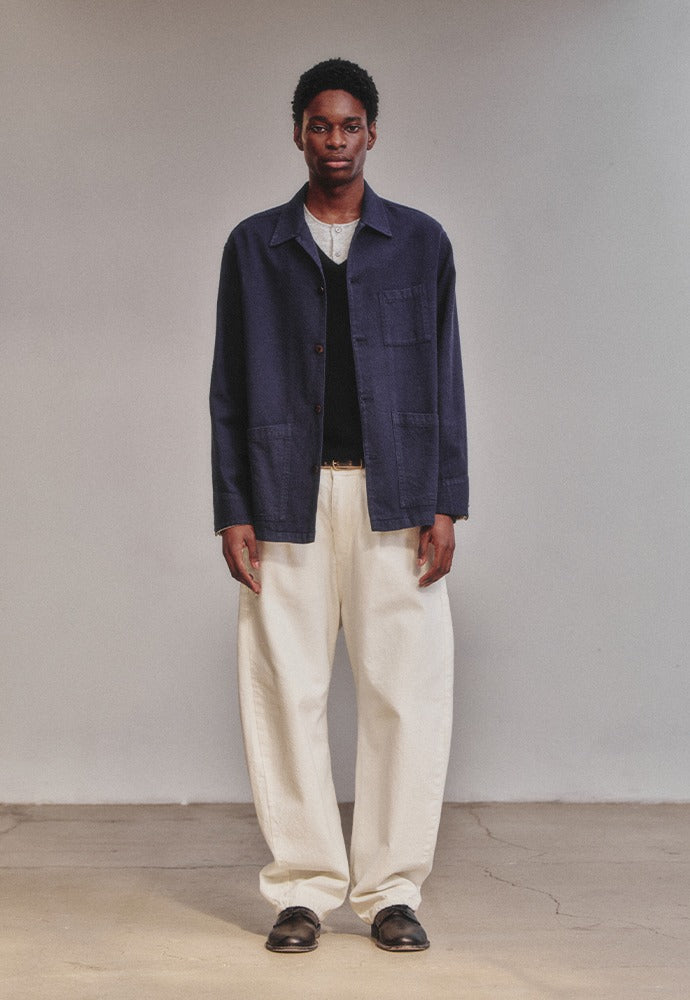 Art if acts - SILK NEP Work Jacket_Japanese Fabric (French Blue) product image 1 | TRAB K-Fashion Australia