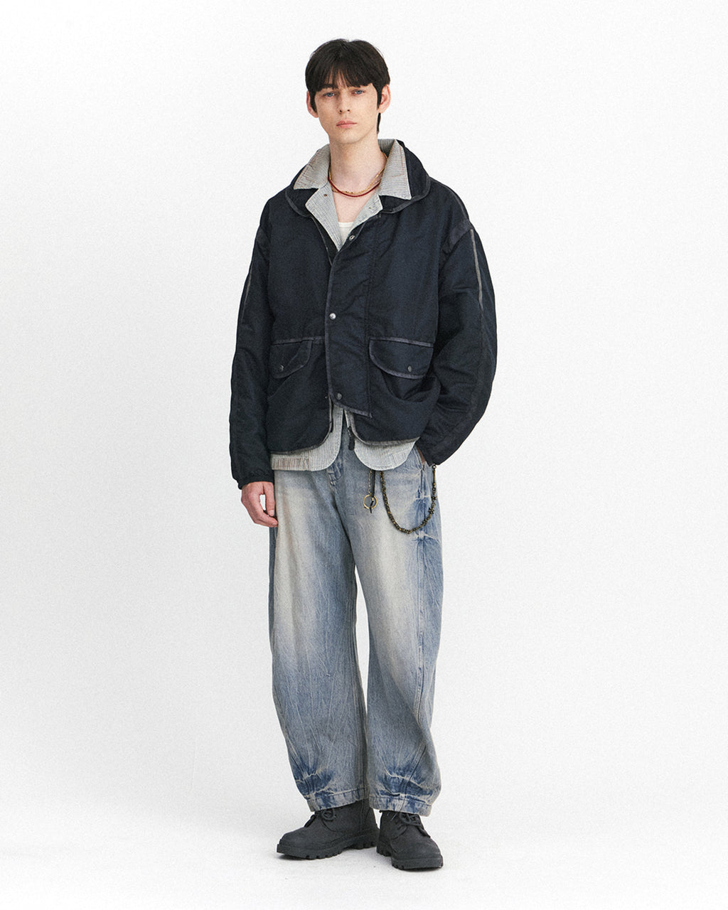 Eastlogue - Astro Fading Jumper (Navy) product image 4 | TRAB K-Fashion Australia