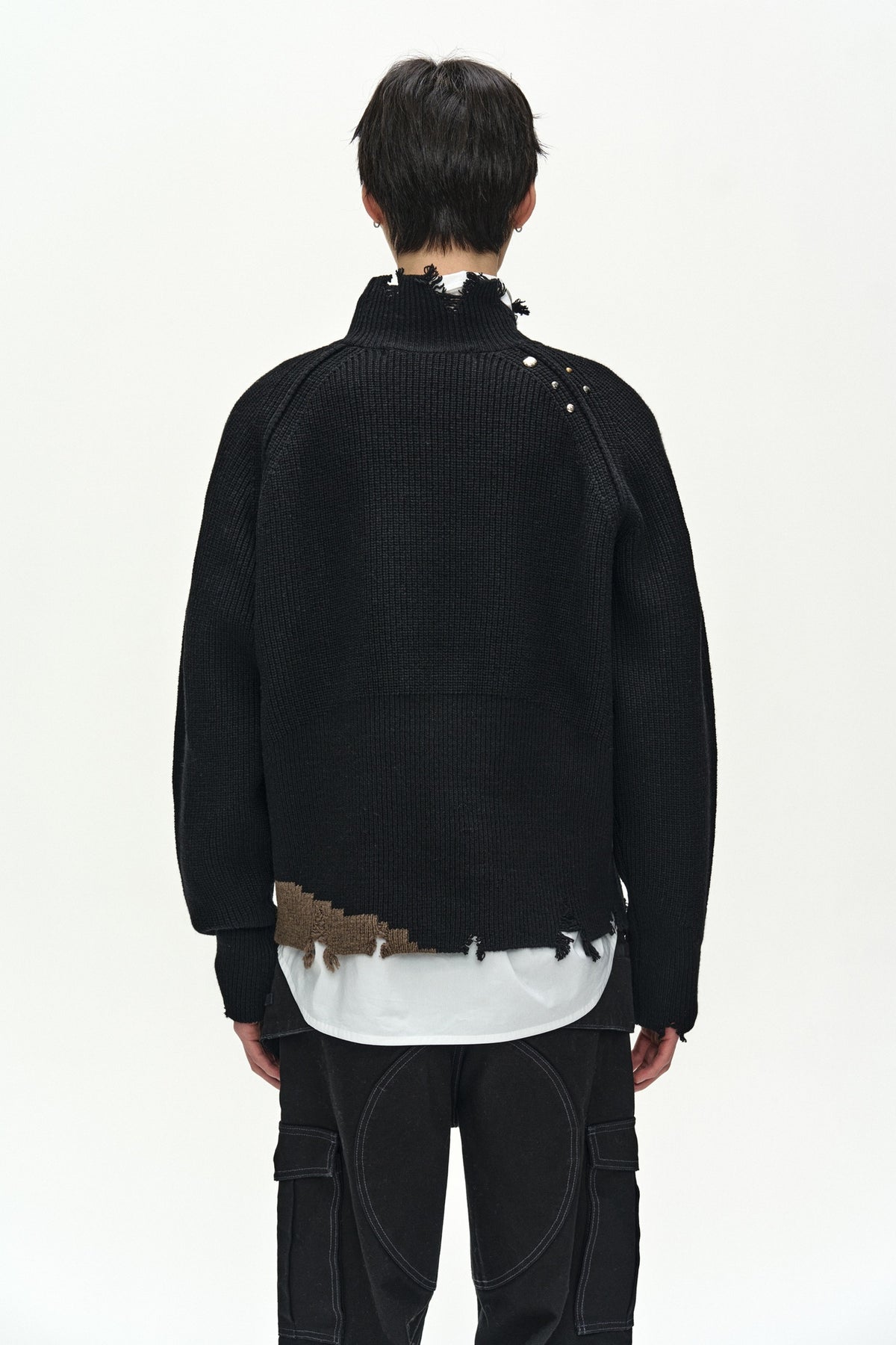 Andersson Bell - Locha Turtle-Neck Sweater (Black) product image 6 | TRAB K-Fashion Australia
