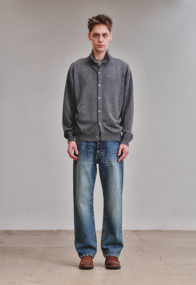 Art if acts - High Collar Cardigan (Stone) product image 3 | TRAB K-Fashion Australia