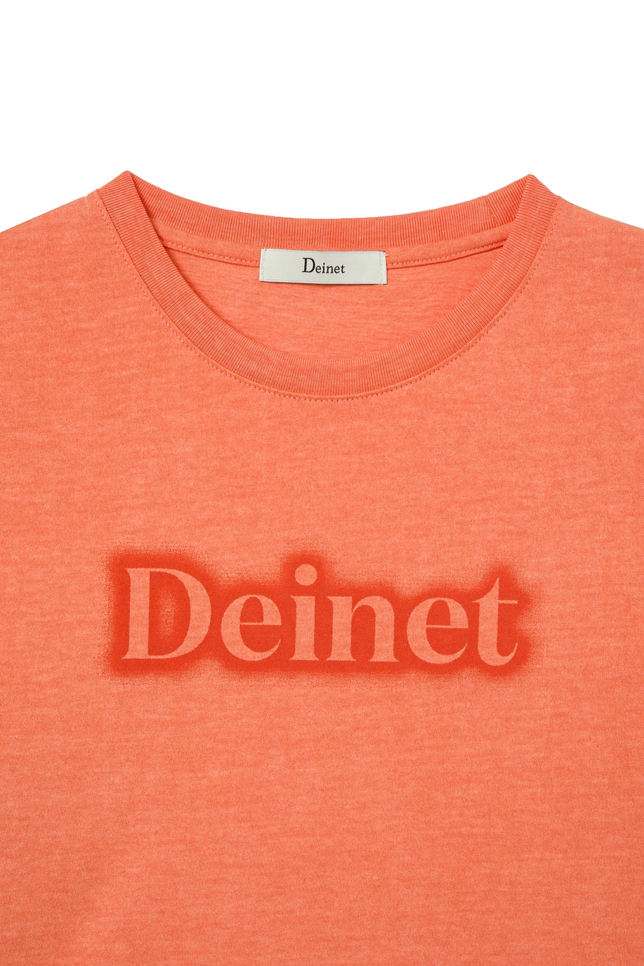 Deinet - Spray Logo Pigment T-Shirt (Orange) product image 3 | TRAB K-Fashion Australia