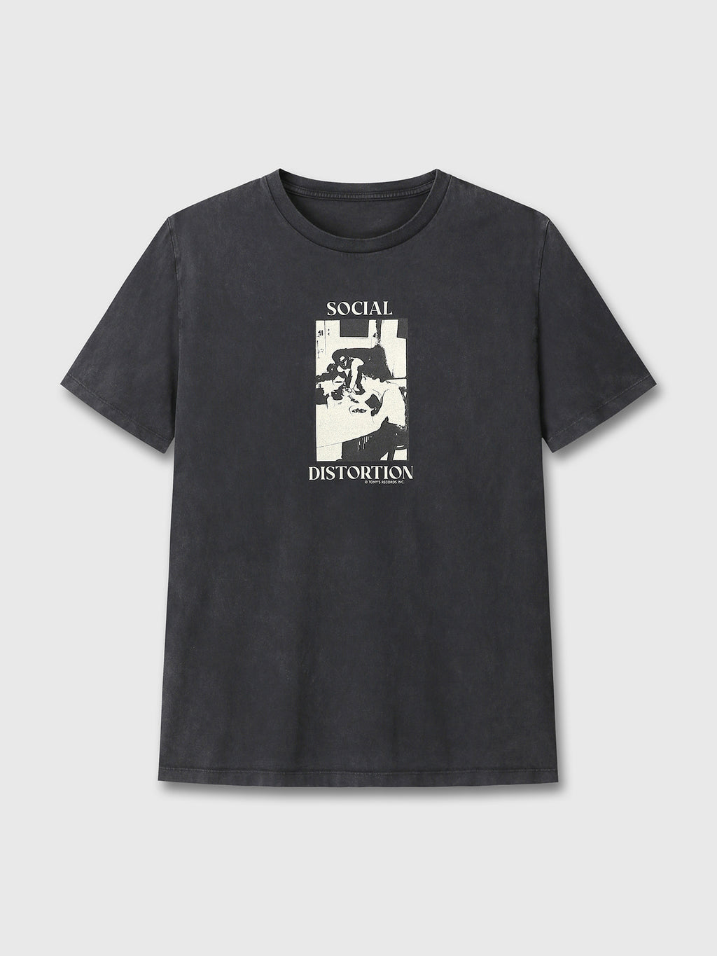 Tonywack - Social Distortion Garment Dyed T-Shirt (Faded Black) product image 6 | TRAB K-Fashion Australia