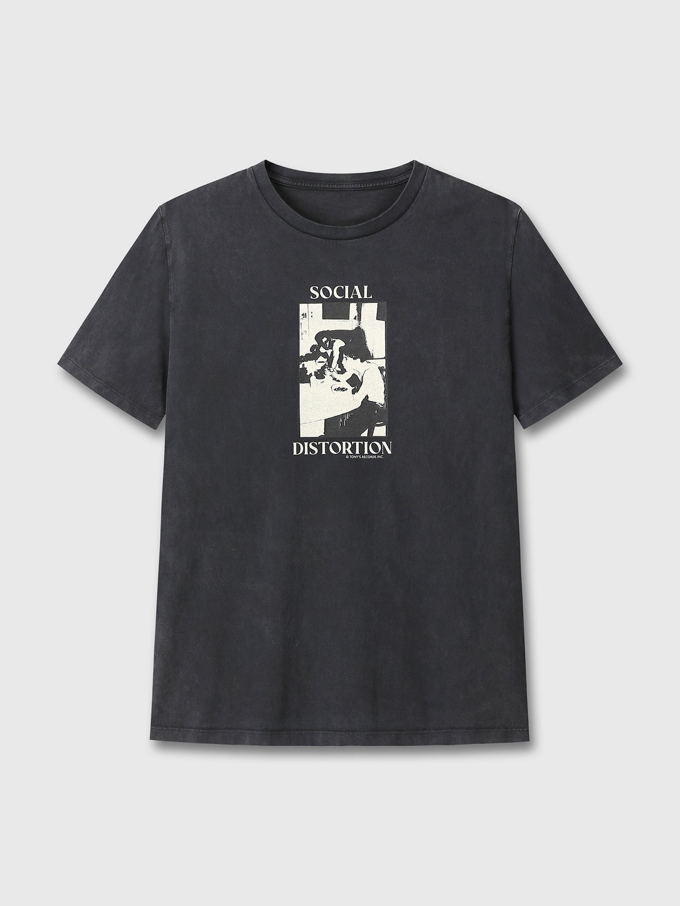 Tonywack - Social Distortion Garment Dyed T-Shirt (Faded Black) product image 6 | TRAB K-Fashion Australia
