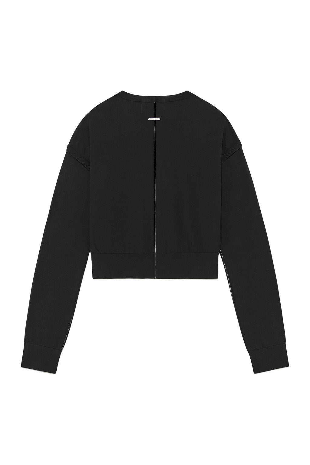 Matin Kim - Slit Detail Button Cardigan (Black) product image 2 | TRAB K-Fashion Australia